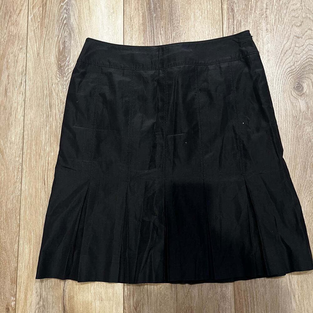CARLISLE Women's Knee Length Pleated Skirt Size 6 In Black